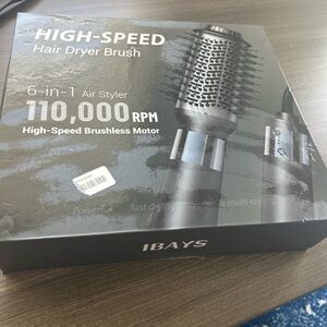 High-Speed Hair Dryer Brush - Black